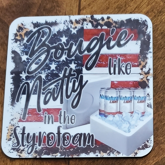 2 Pack Bougie like Natty in the Styrofoam Coasters - Picture 5 of 6